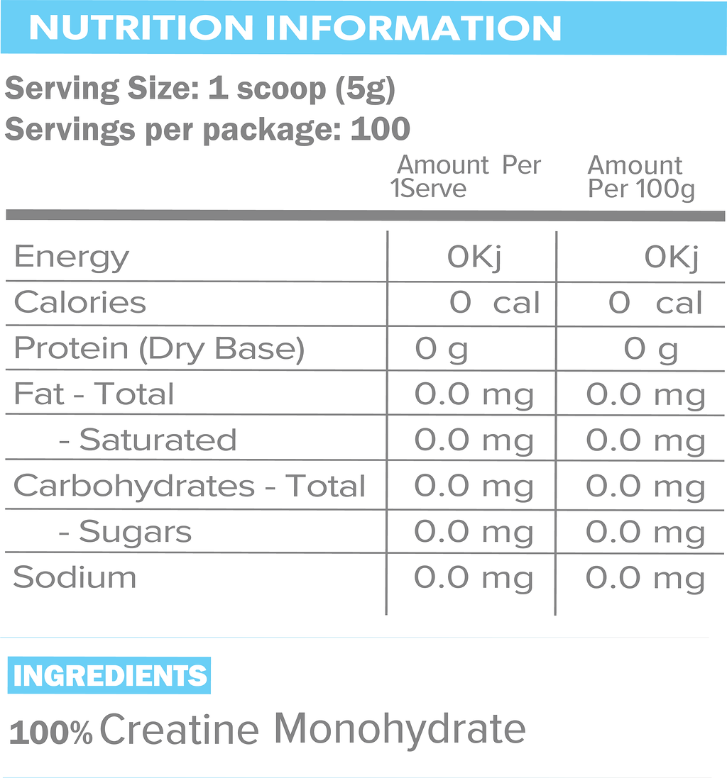 CREATINE MONOHYDRATE 350g