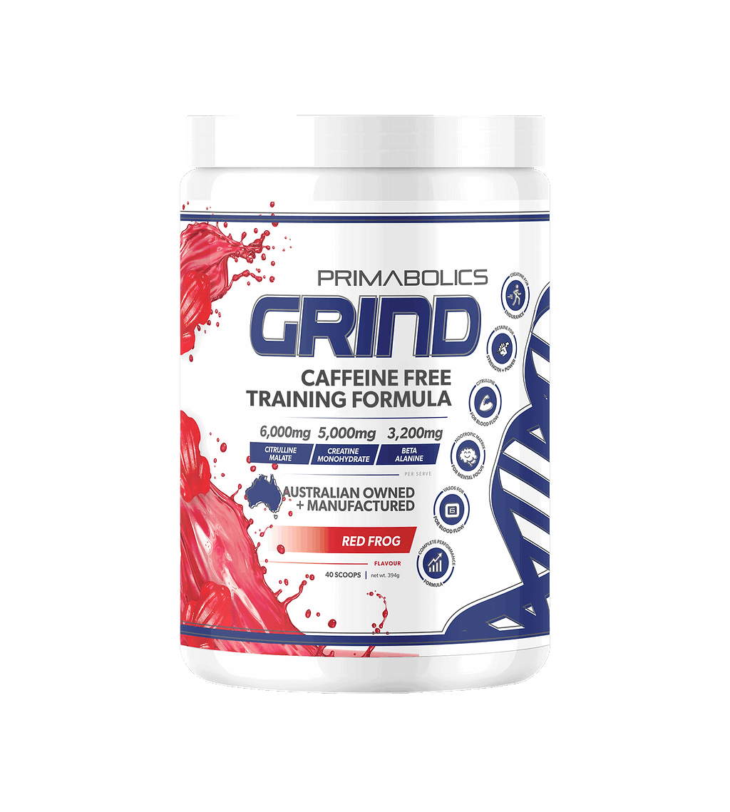 GRIND NON-STIM PRE WORKOUT - CAFFEINE FREE - Anywhey Supplement Store