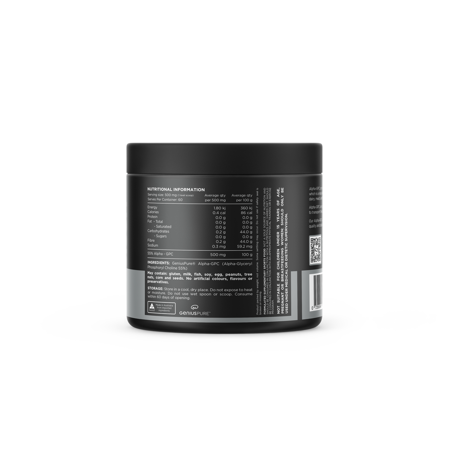 ALPHA GPC UNFLAVOURED BY SWITCH - Anywhey Supplement Store
