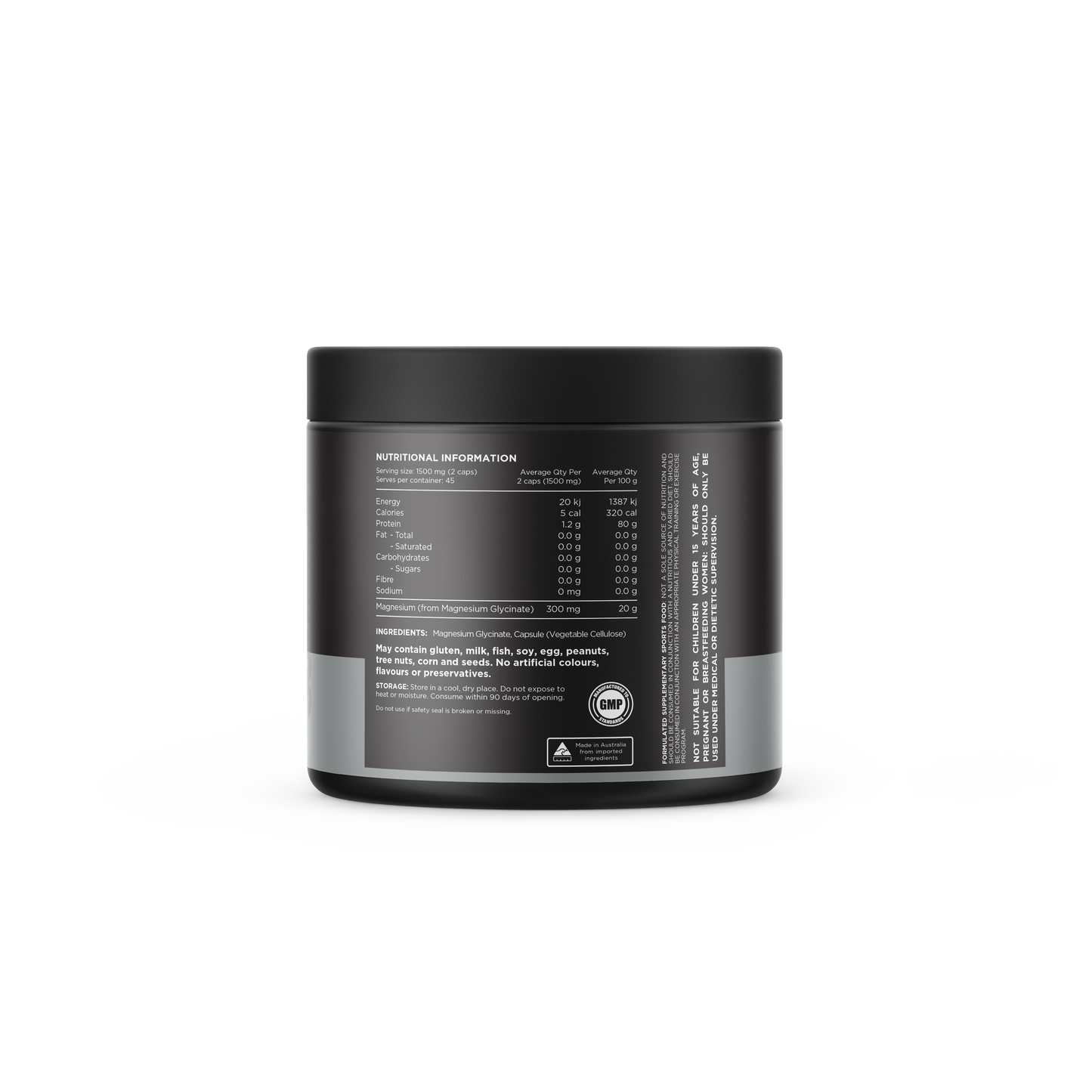 MAGNESIUM GLYCINATE (90 CAPS) BY SWITCH NUTRITION - Anywhey Supplement Store