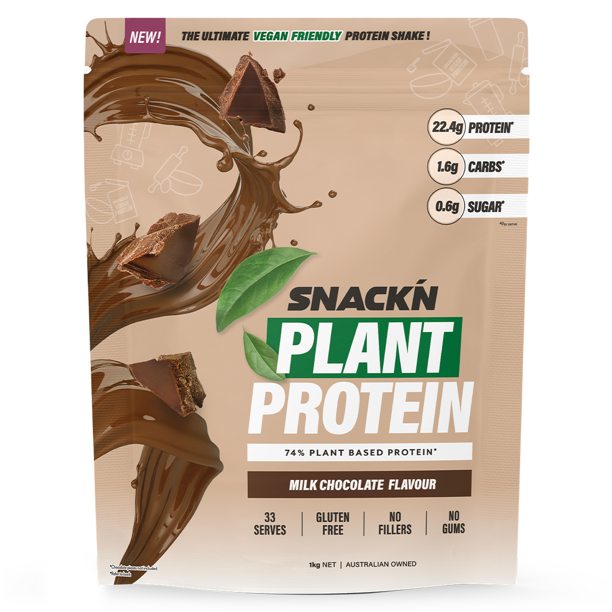 PLANT PROTEIN - SNACKN - Anywhey Supplement Store