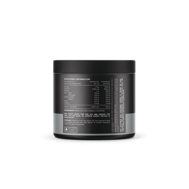 ACETYL L-CARNITINE POWDER - 100G - Anywhey Supplement Store