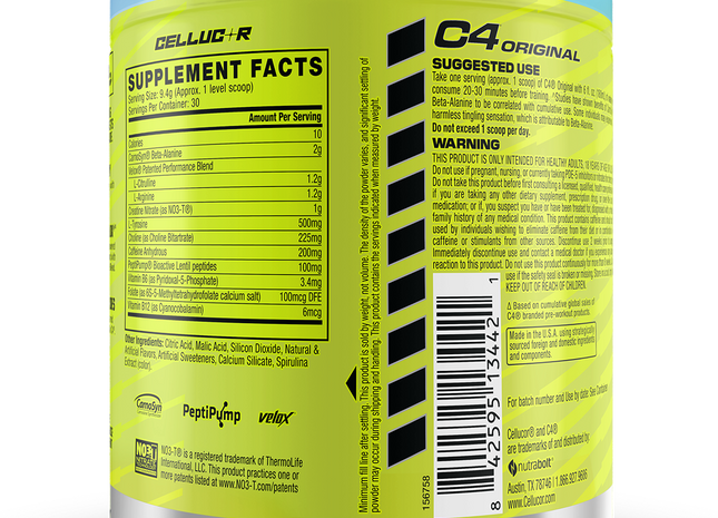 C4 ORIGINAL - CELLUCOR - 30 SERVES - Anywhey Supplement Store