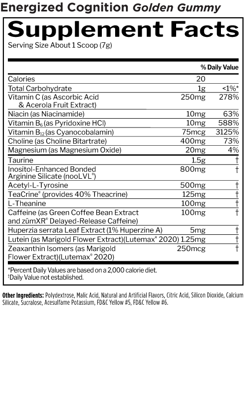 ENERGIZED COGNITION 30S/270g BY RULE 1