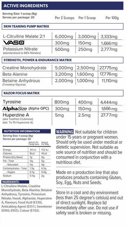 GRIND NON-STIM PRE WORKOUT - CAFFEINE FREE - Anywhey Supplement Store