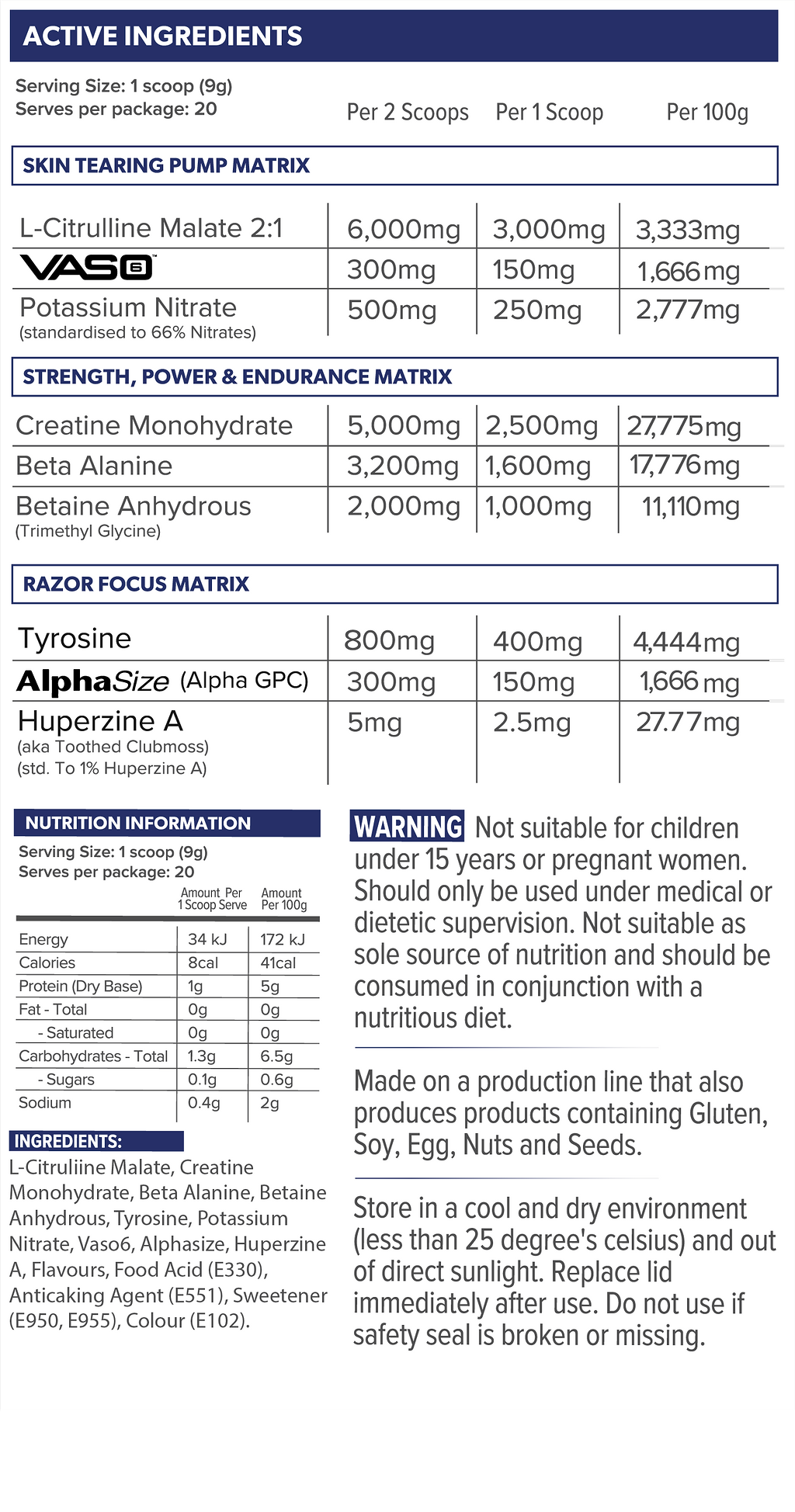 GRIND NON-STIM PRE WORKOUT - CAFFEINE FREE - Anywhey Supplement Store