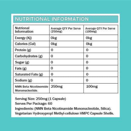 NMN 250mg - Anywhey Supplement Store