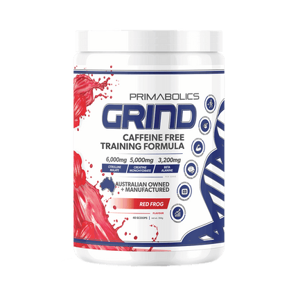 GRIND NON-STIM PRE WORKOUT - CAFFEINE FREE - Anywhey Supplement Store