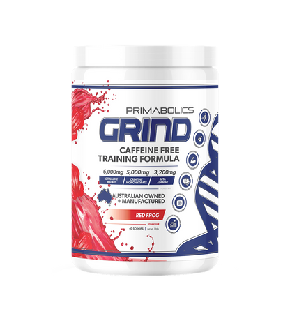 GRIND NON-STIM PRE WORKOUT - CAFFEINE FREE - Anywhey Supplement Store