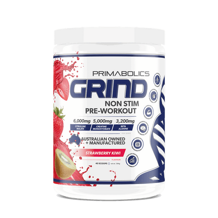 GRIND NON-STIM PRE WORKOUT - CAFFEINE FREE - Anywhey Supplement Store