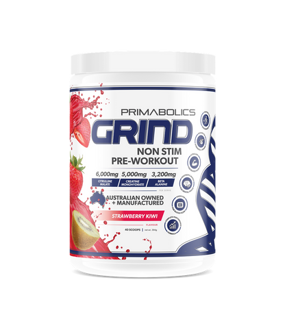 GRIND NON-STIM PRE WORKOUT - CAFFEINE FREE - Anywhey Supplement Store