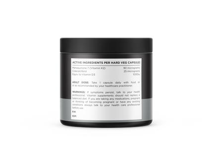 VITAMIN D3 + K2 (60 CAPS) BY SWITCH NUTRITION - Anywhey Supplement Store