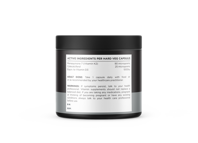 VITAMIN D3 + K2 (60 CAPS) BY SWITCH NUTRITION - Anywhey Supplement Store