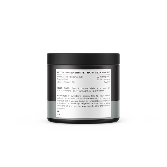 VITAMIN D3 + K2 (60 CAPS) BY SWITCH NUTRITION - Anywhey Supplement Store