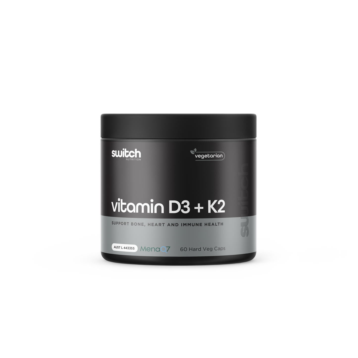 VITAMIN D3 + K2 (60 CAPS) BY SWITCH NUTRITION