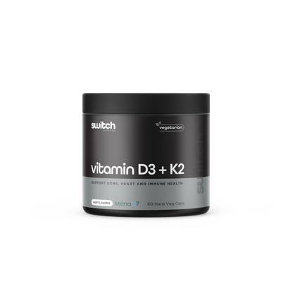 VITAMIN D3 + K2 (60 CAPS) BY SWITCH NUTRITION