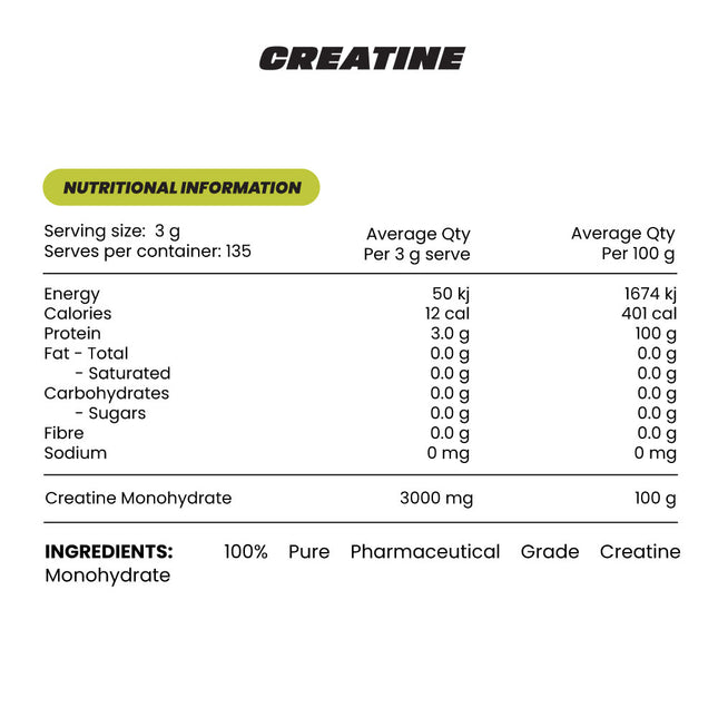 CREATINE MONOHYDRATE - 405 G - Anywhey Supplement Store