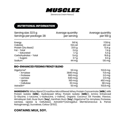 MUSCLEZ BIO ENHANCED WHEY PROTEIN BLEND BY ZUMBIE - Anywhey Supplement Store